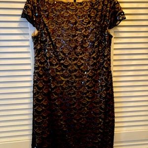 Jessica Howard Brand New Black sequin dress size 14